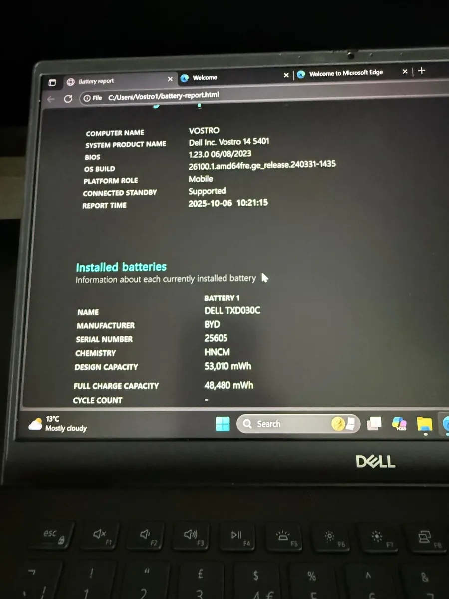 Dell Vostro 14" 5401 Laptop i5/16GB/256SSD/FHD - Image 3