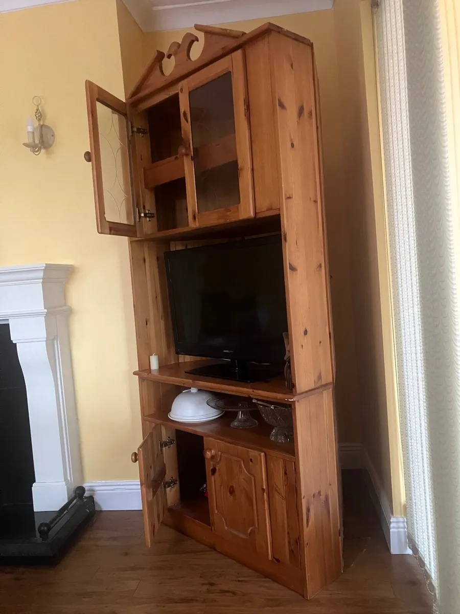 Pine tv corner unit - Image 4