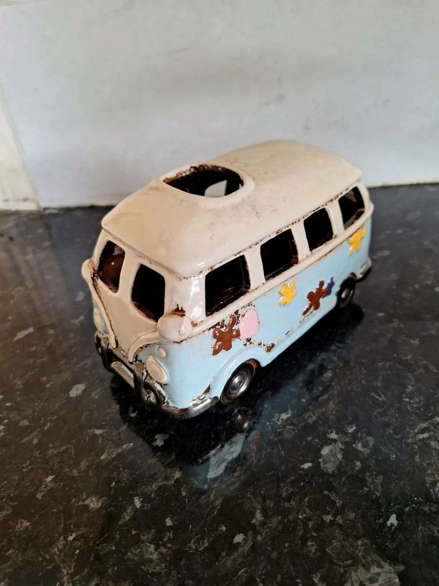 Lovely ceramic VW camper van tealight - Image 2
