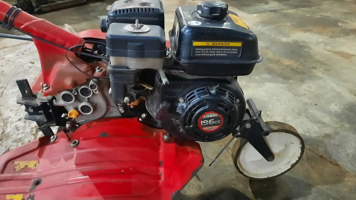 Petrol Rotavator LONCON 196cc Perfect condition - Image 3