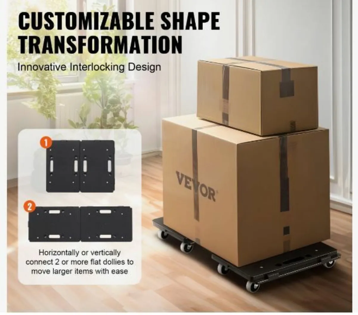 Furniture Dolly, 226.8 kg Capacity Each Count - Image 2