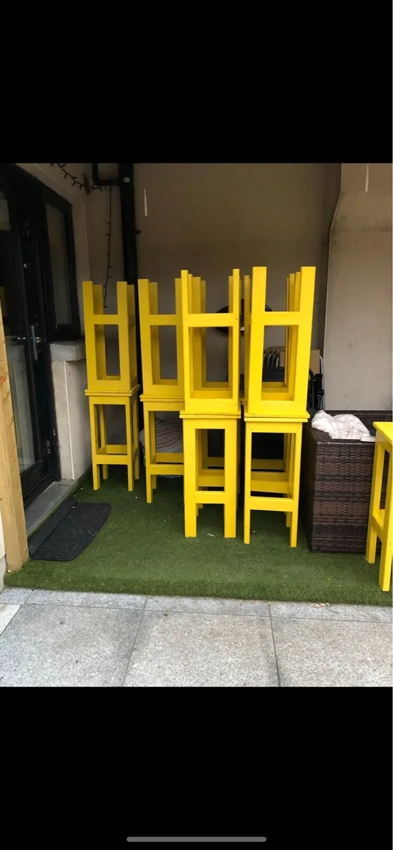 Wooden barstools - Image 1