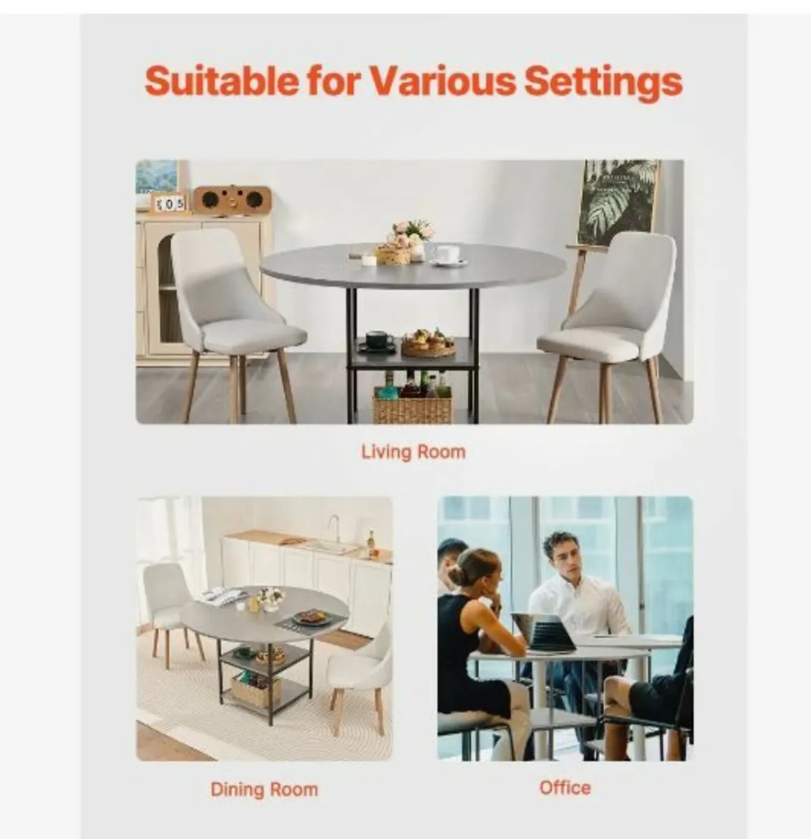 Round Dining Table, 47 inch - Image 2