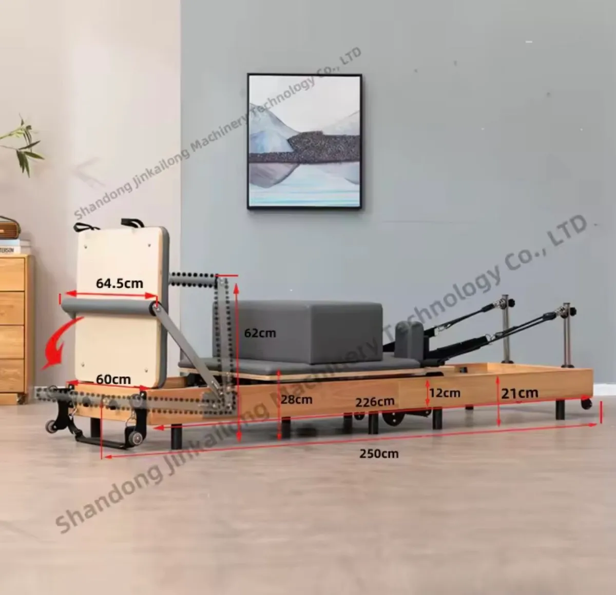 Reformer Pilates Machine (foldable) - Image 3