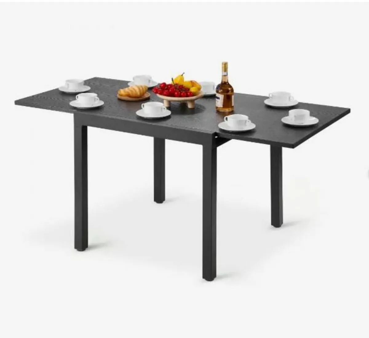 Expandable Outdoor Patio Dining Table, 80-160cm - Image 1