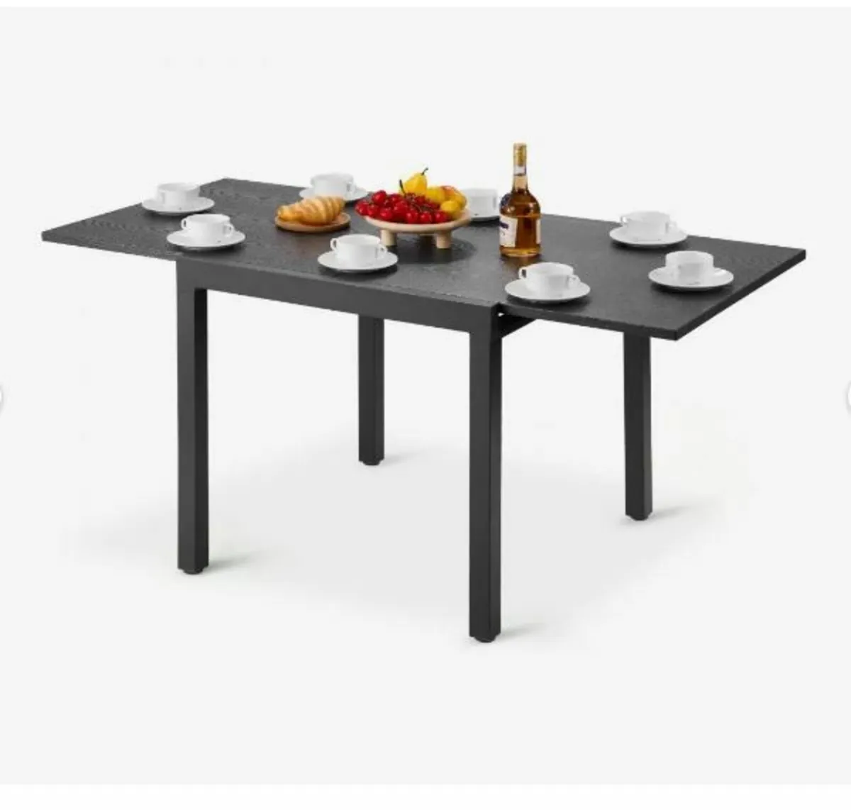 Expandable Outdoor Patio Dining Table, 80-160cm - Image 2