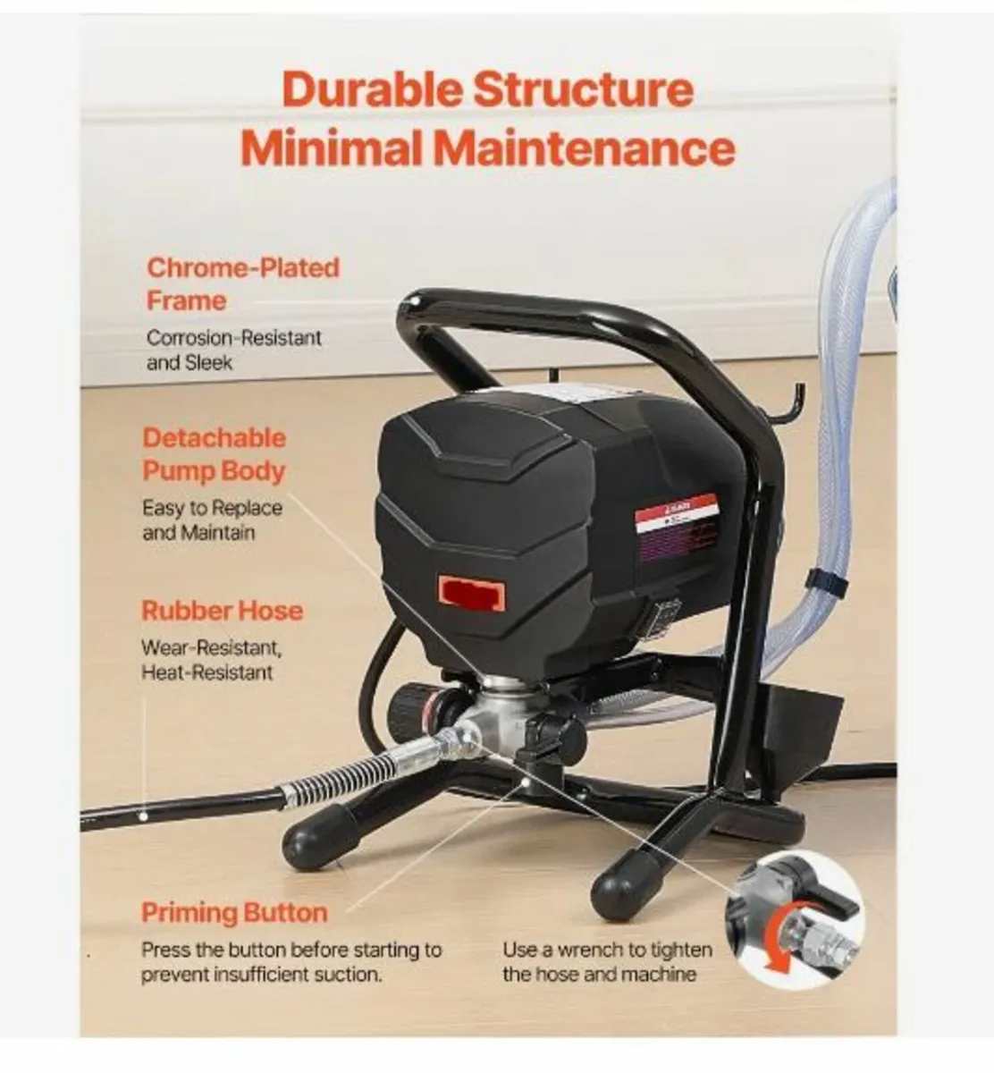 Stand Airless Paint Sprayer, 650W - Image 4