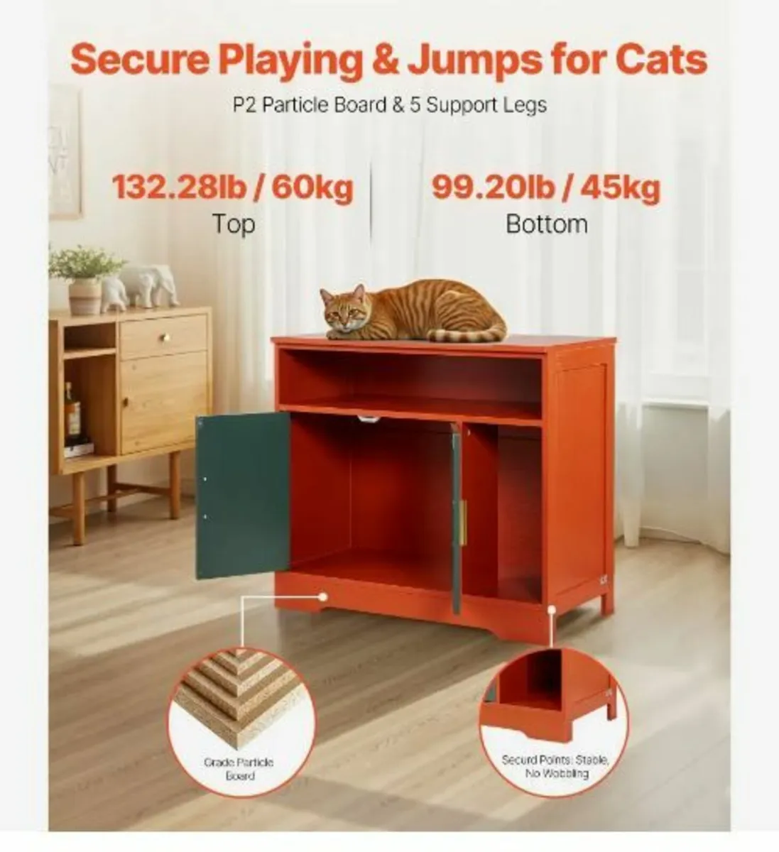 Box Cabinet with Shelf & Storage - Image 3