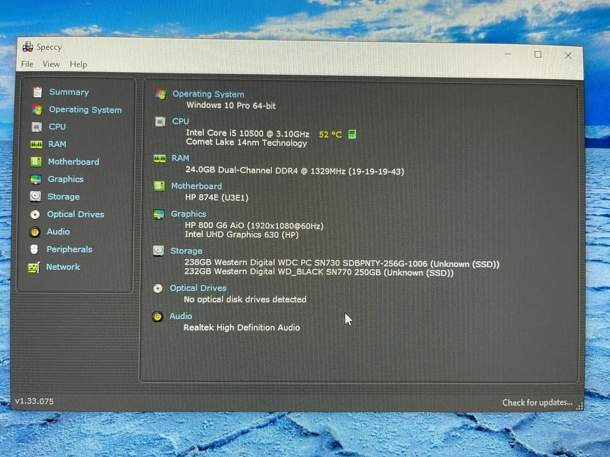 EliteOne 800 G6-24”AIO-i5-24GB-2x 256GB SSD - Image 2