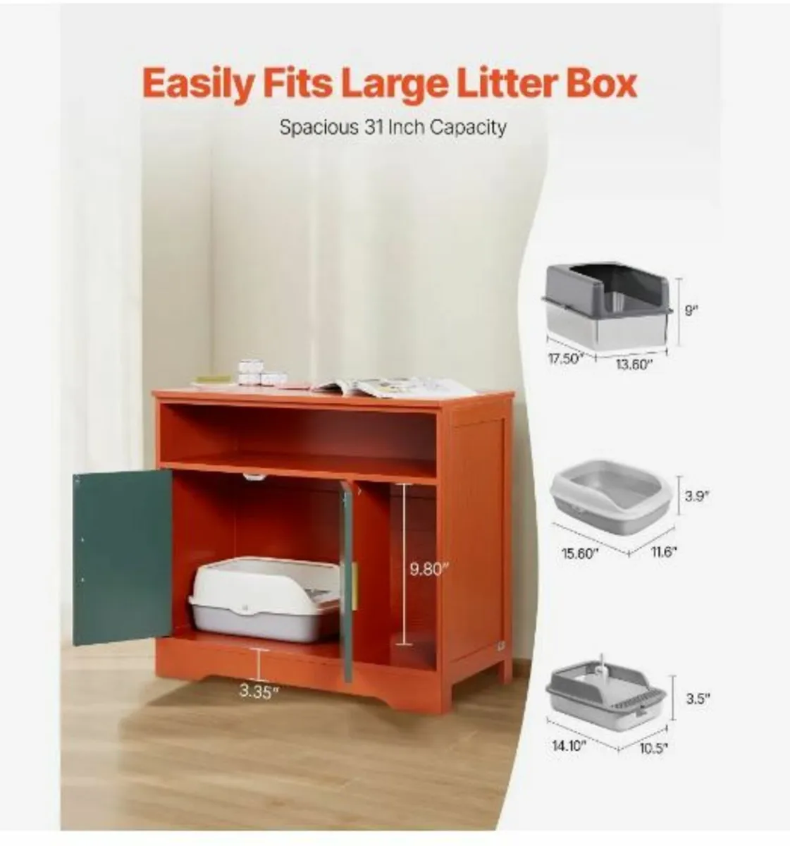 Box Cabinet with Shelf & Storage - Image 4