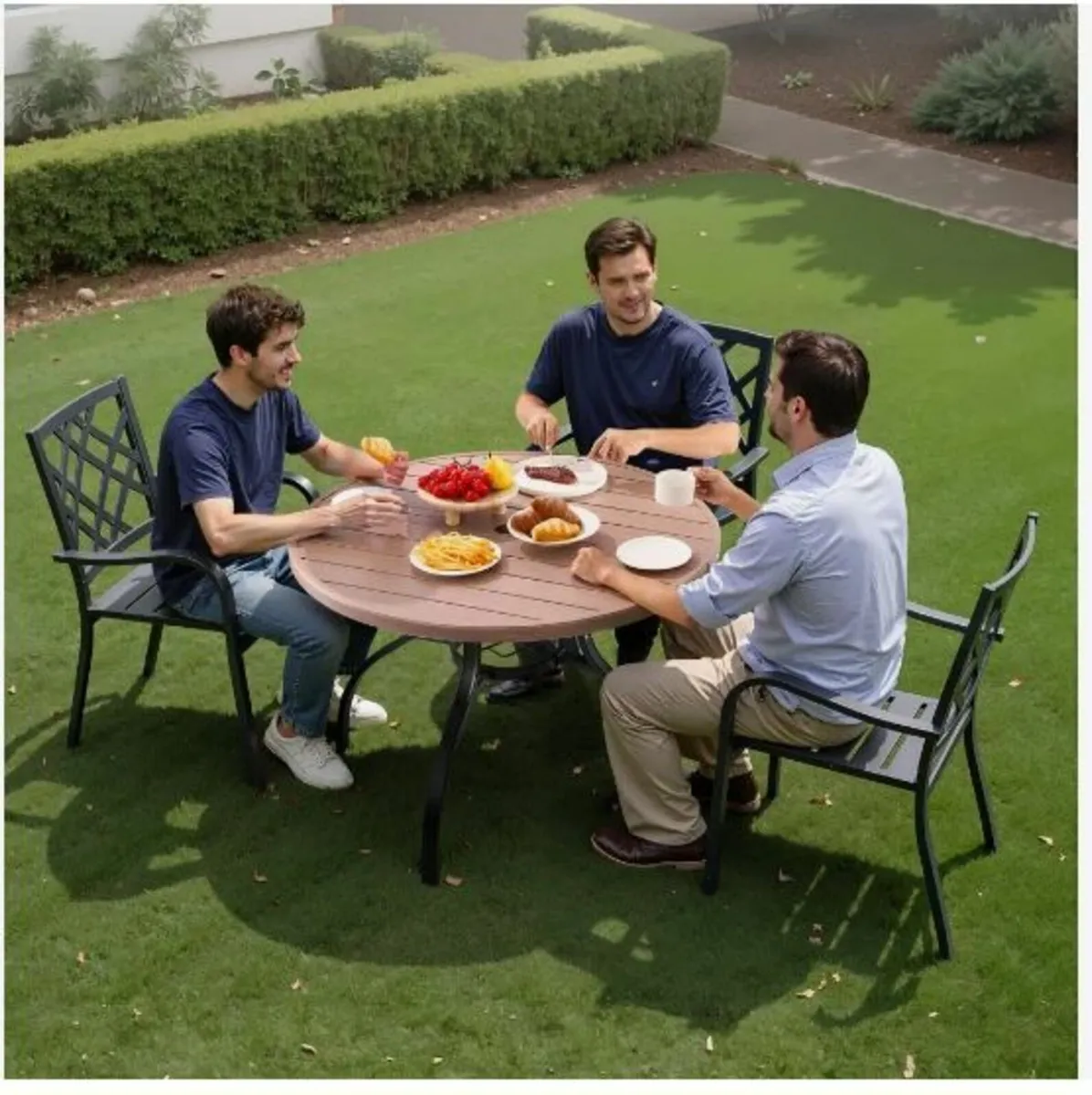 Outdoor Patio Dining Table, 103cm - Image 4