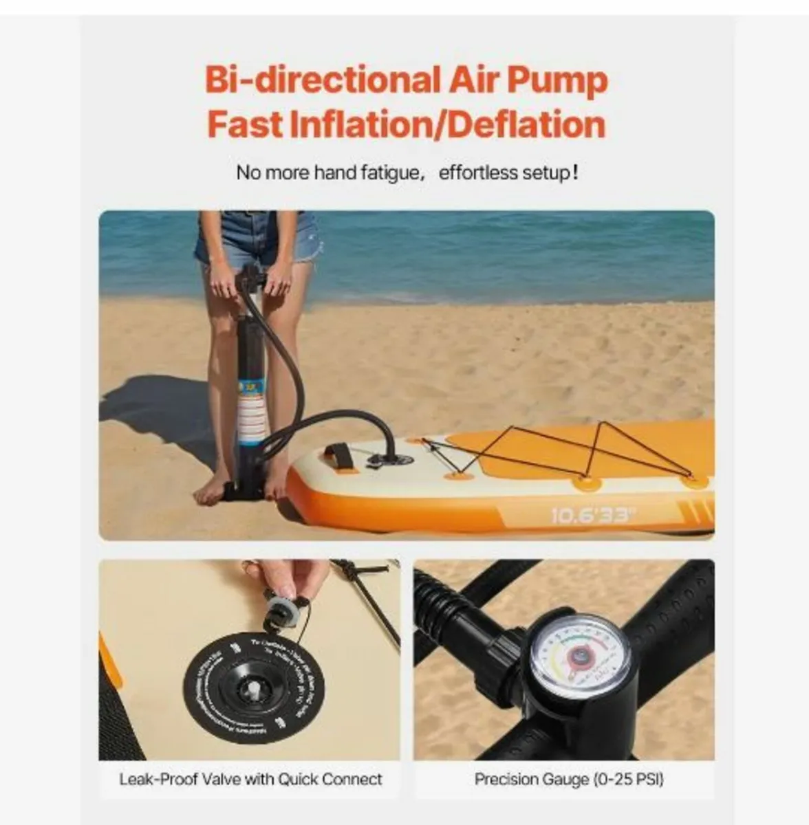 Inflatable Paddle Board with Seat - Image 2