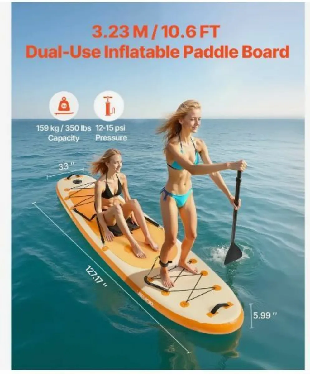 Inflatable Paddle Board with Seat - Image 3