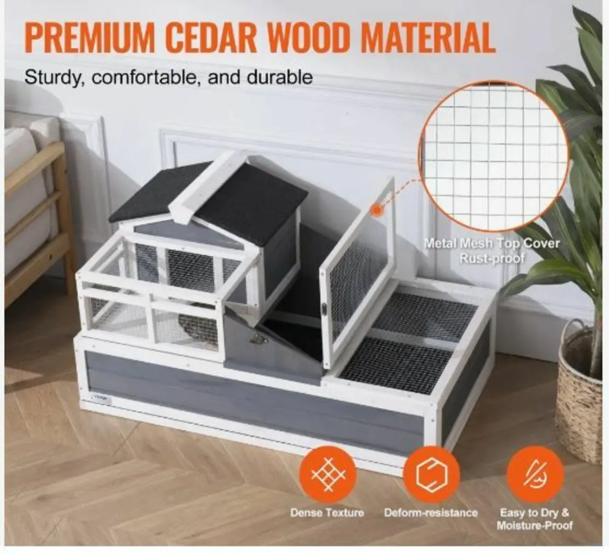 Tortoise Habitat Wooden Tortoise House - Image 3