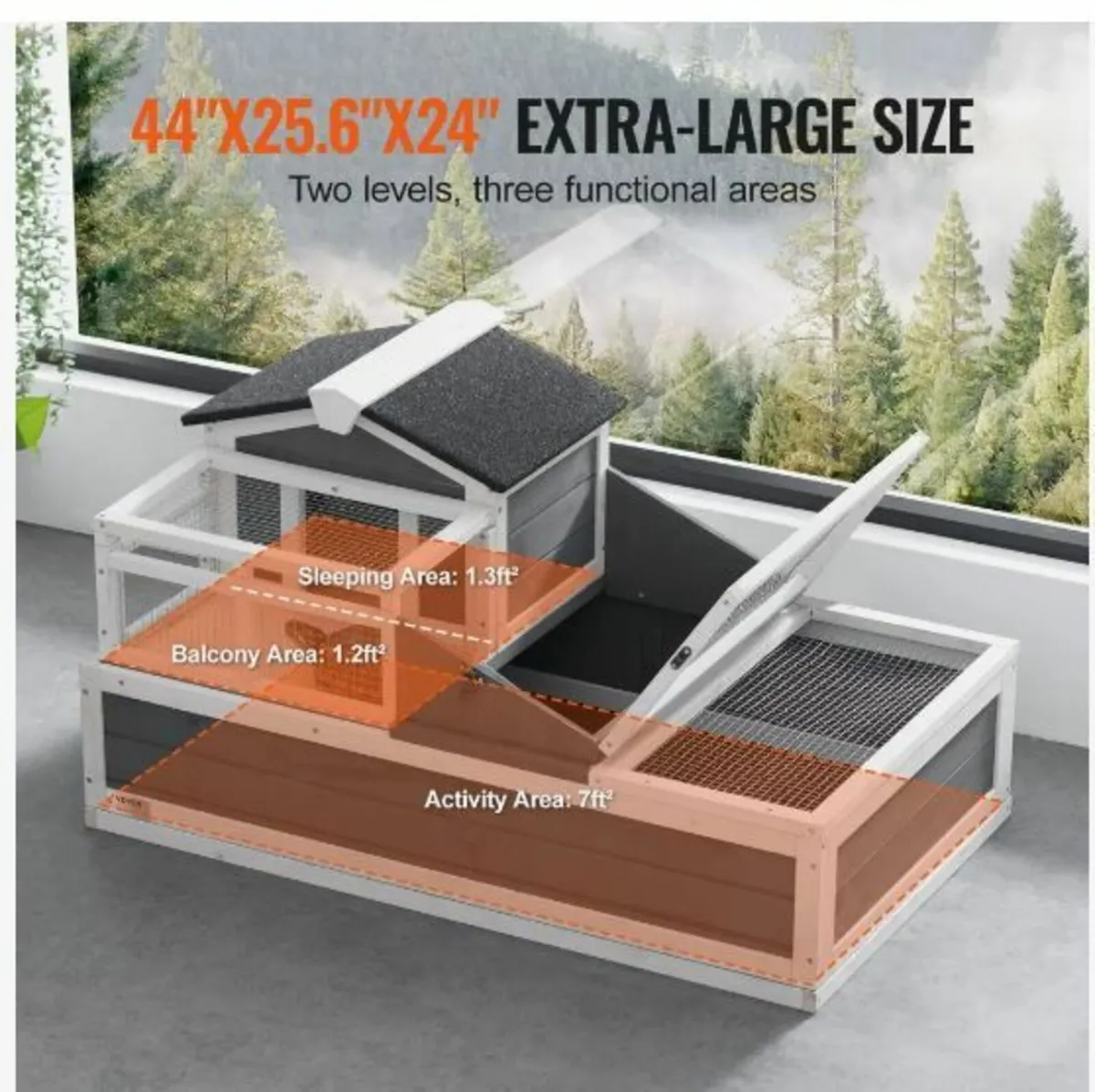 Tortoise Habitat Wooden Tortoise House - Image 4