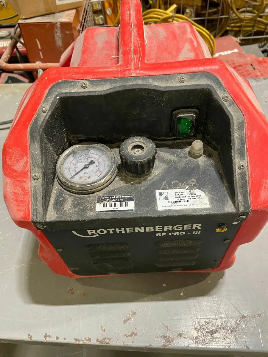 Rothenberger RP PRO III Pipe Pressure Tester - Image 1