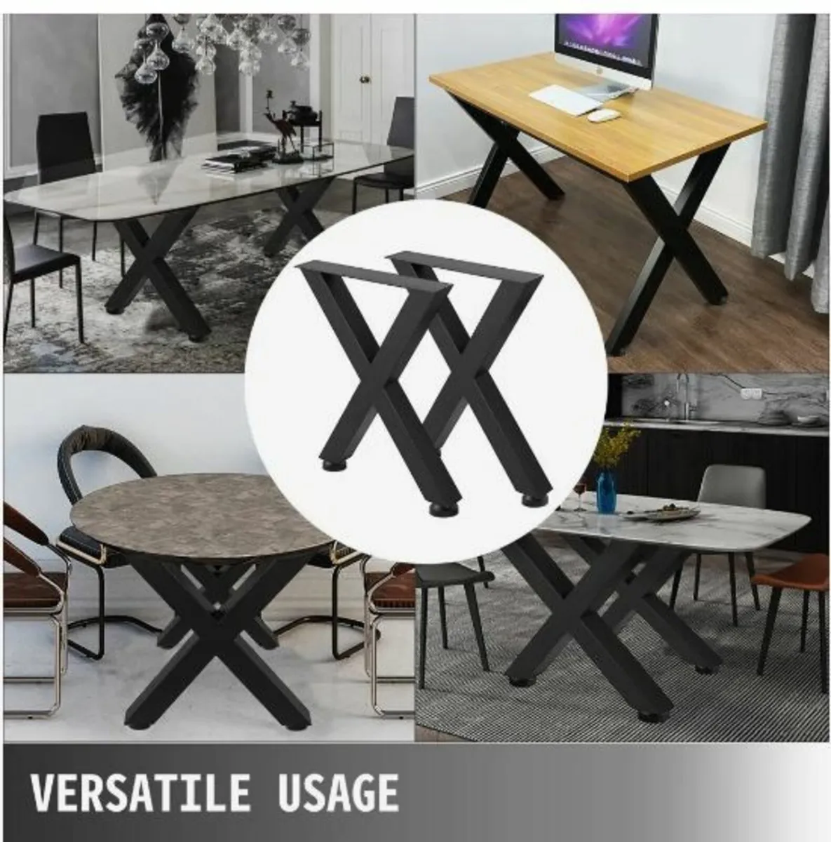 Metal Table Legs 28.3 x 23.6 Inch - Image 4