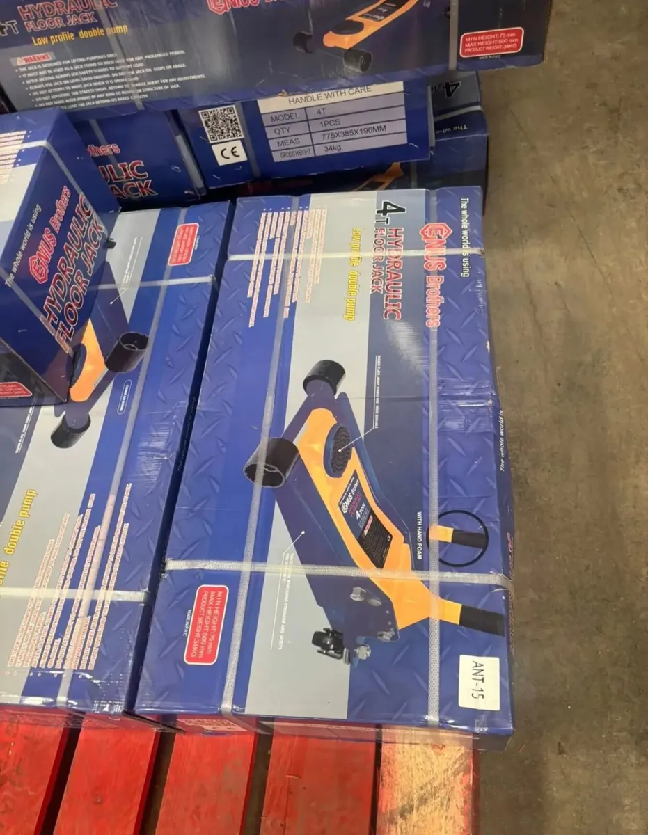 New 4toone duble pump low profile trolly jack - Image 2