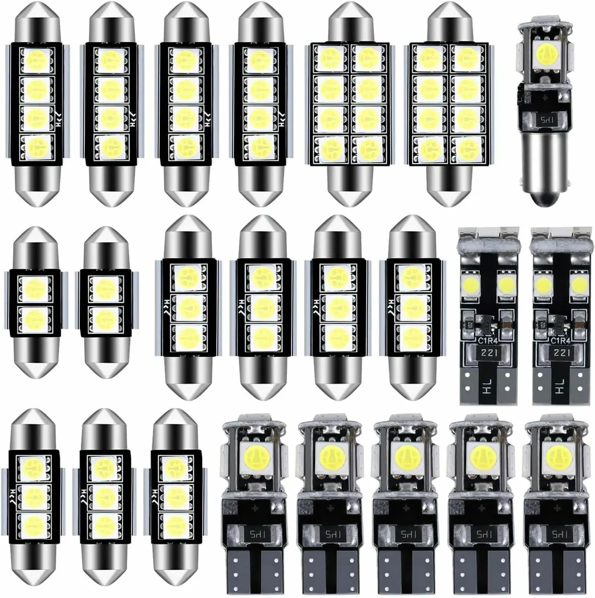 23PCS LED Car Bulbs T10 Interior Car Lights LED Bu - Image 2