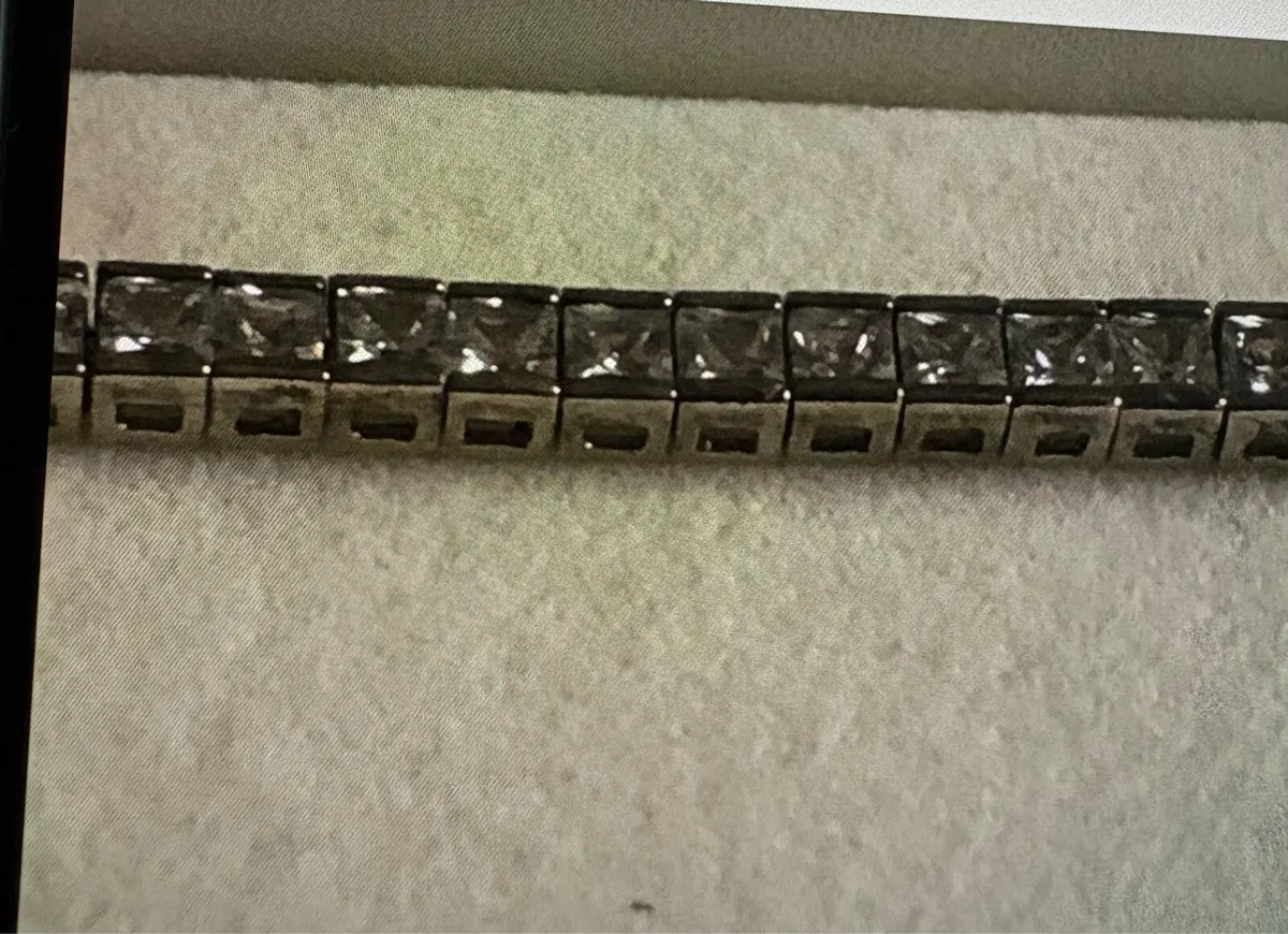 Silver tennis bracelet - Image 2