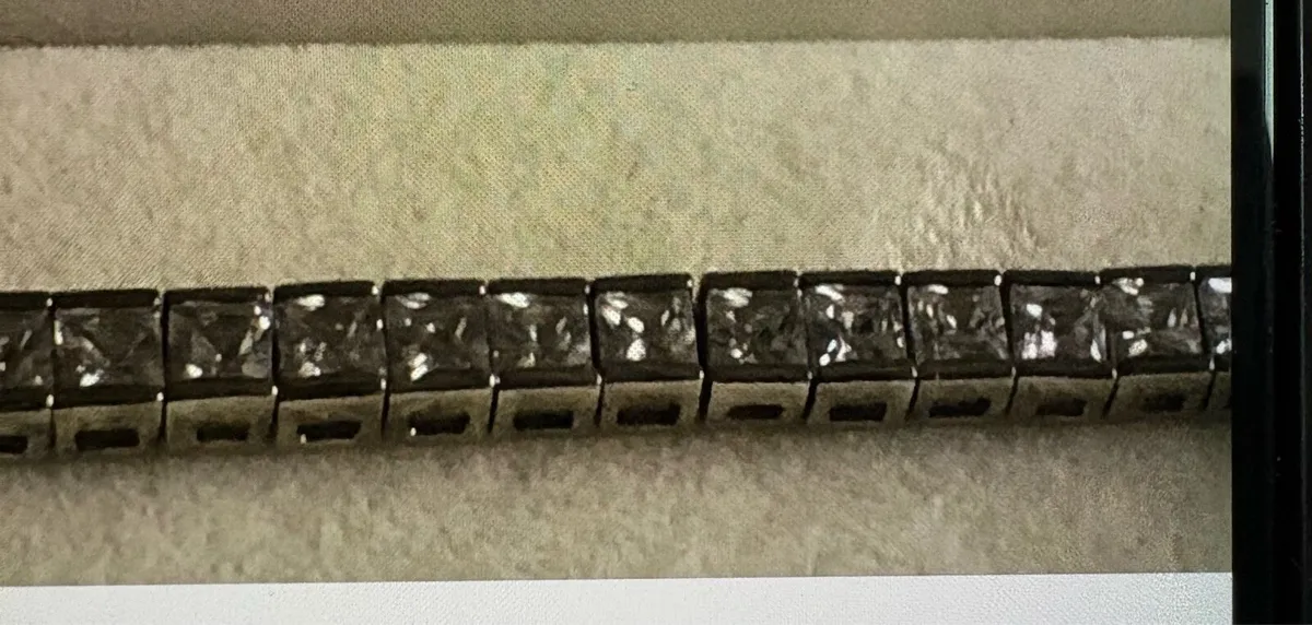 Silver tennis bracelet - Image 3