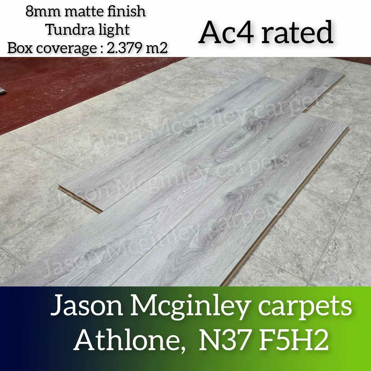 8mm miami white click flooring - Image 3