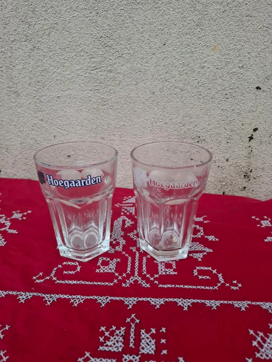 Duo belgian beer glasses postage possible