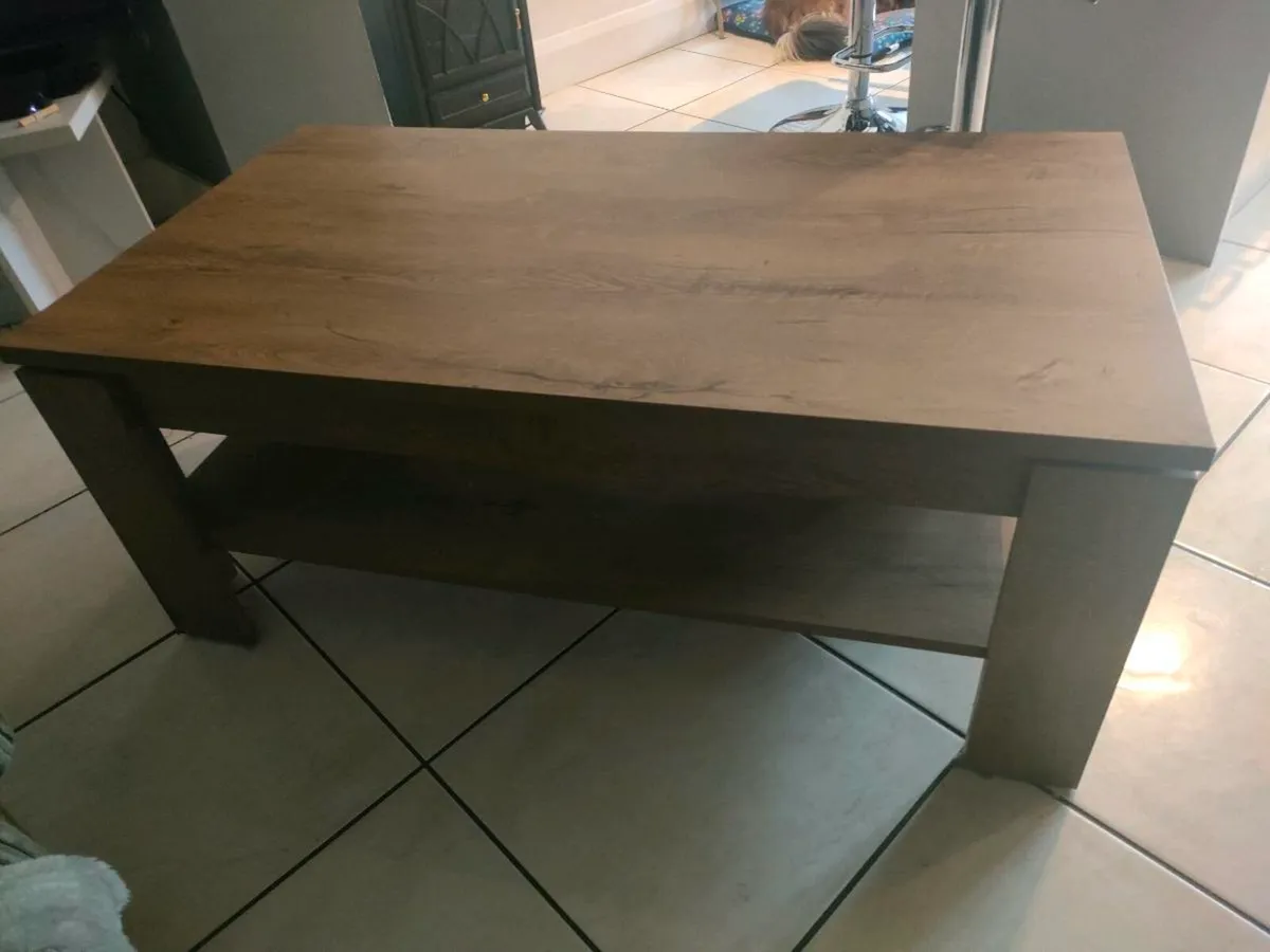 Oak coffee table - Image 4