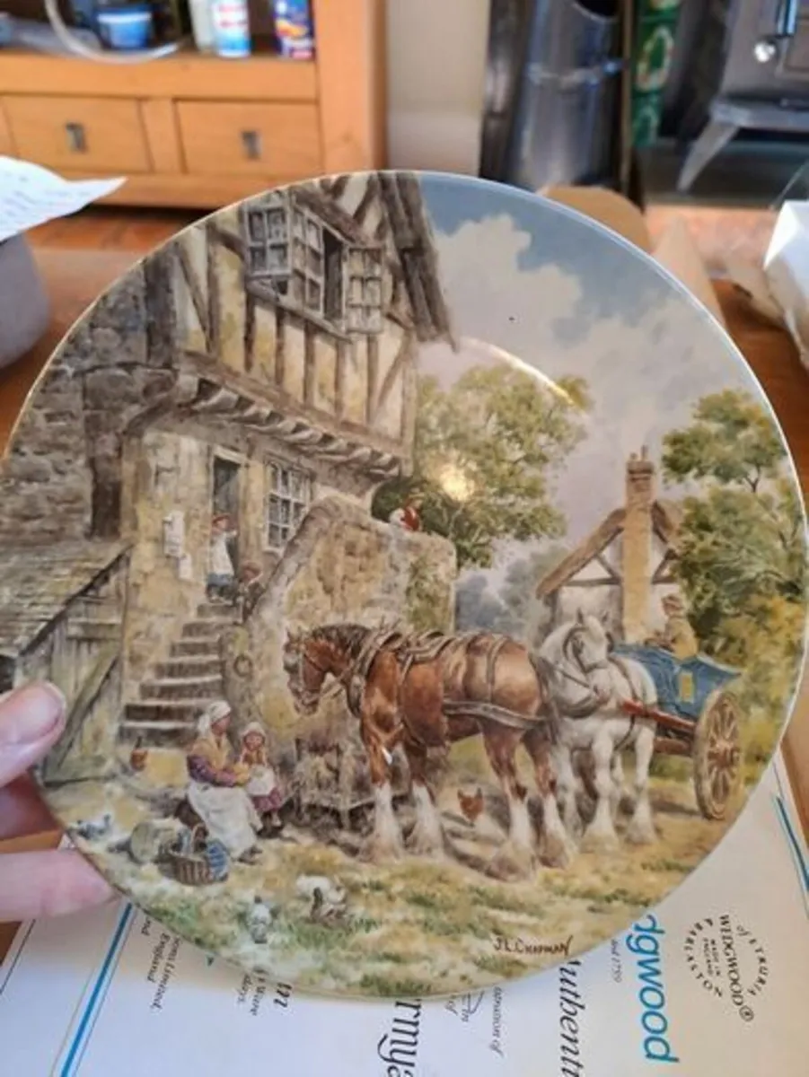 Morning in the Farm Yard Plate - Image 4