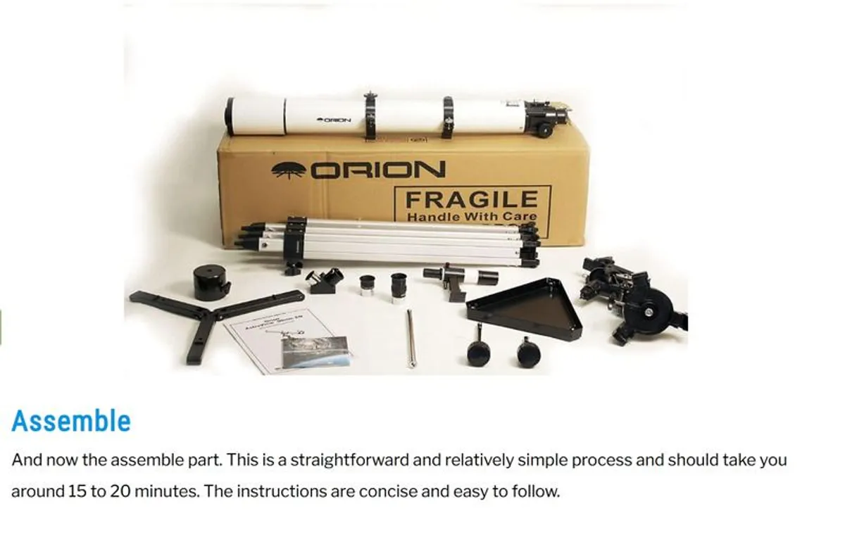 Orion AstroView 90mm EQ Refractor Telescope Kit - Image 1