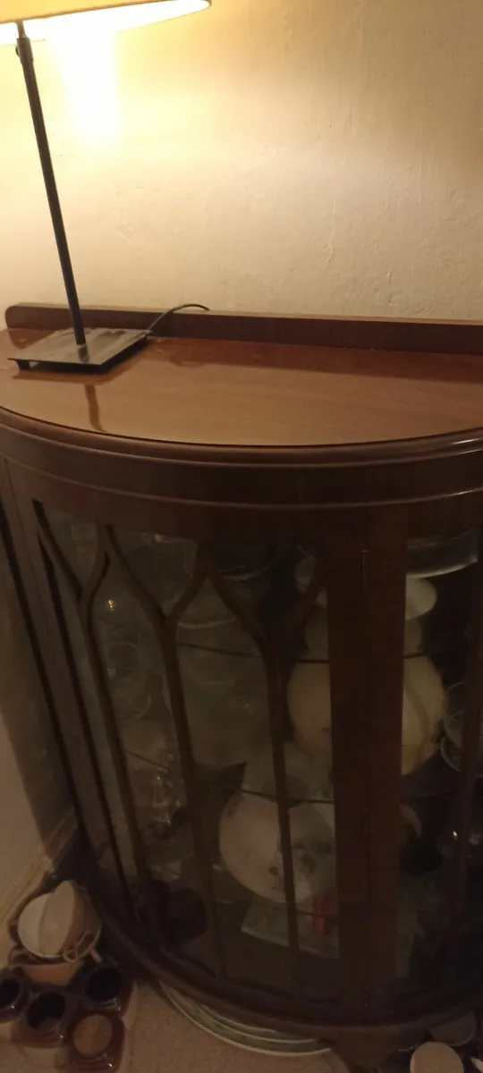 Light Mahogany China Cabinet - Image 1