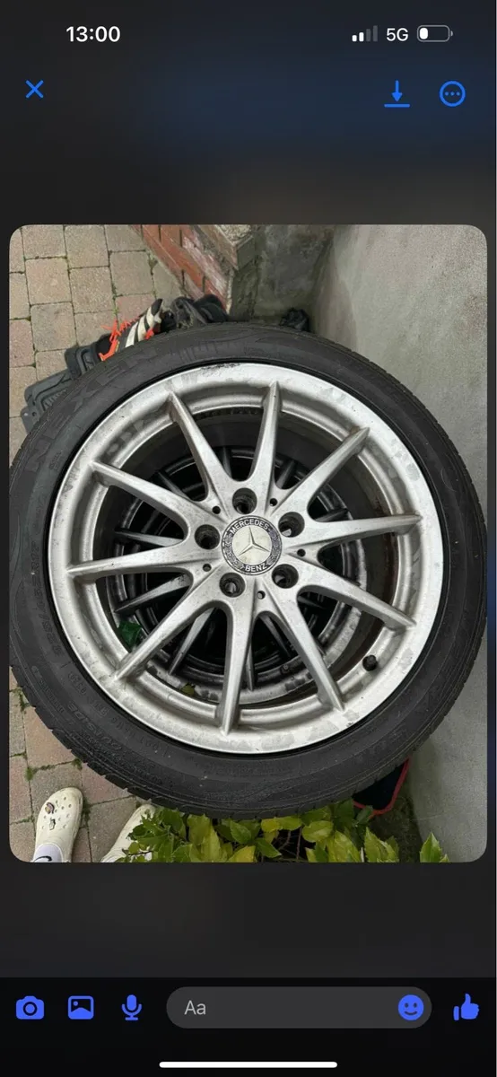 Mercedes Benz 19” wheel alloys and new tyres - Image 1