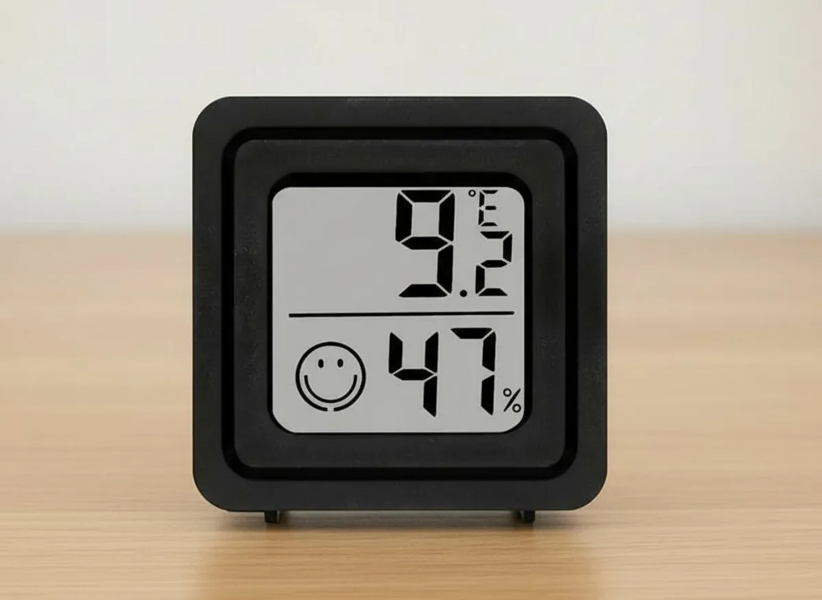 Compact Digital Thermometer with Humidity Display - Image 1