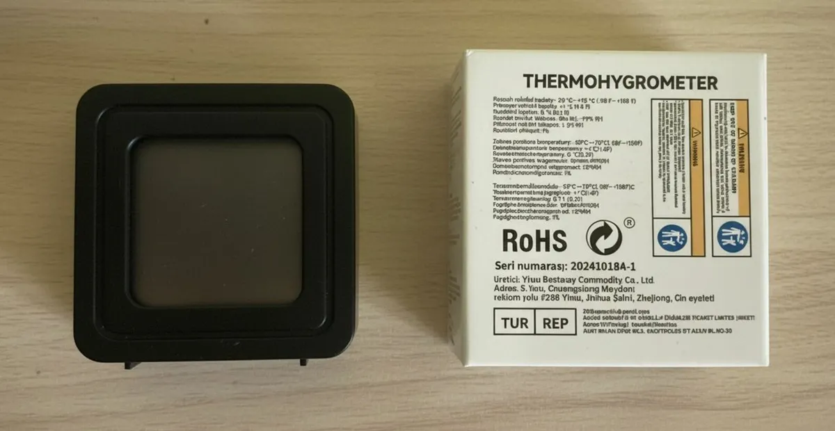 Compact Digital Thermometer with Humidity Display - Image 4