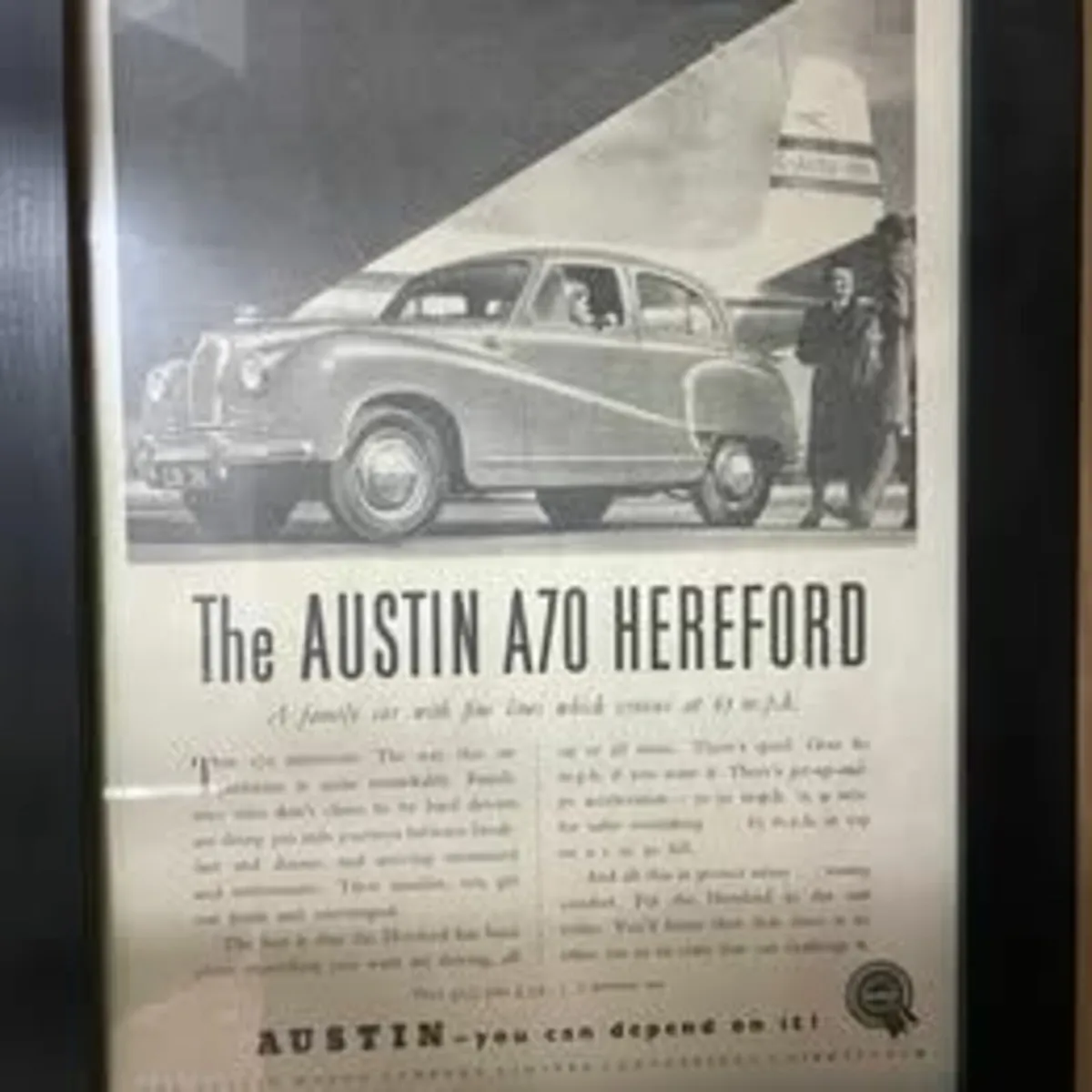 Original Framed Vintage Adverts from 1930s – 1970s - Image 4