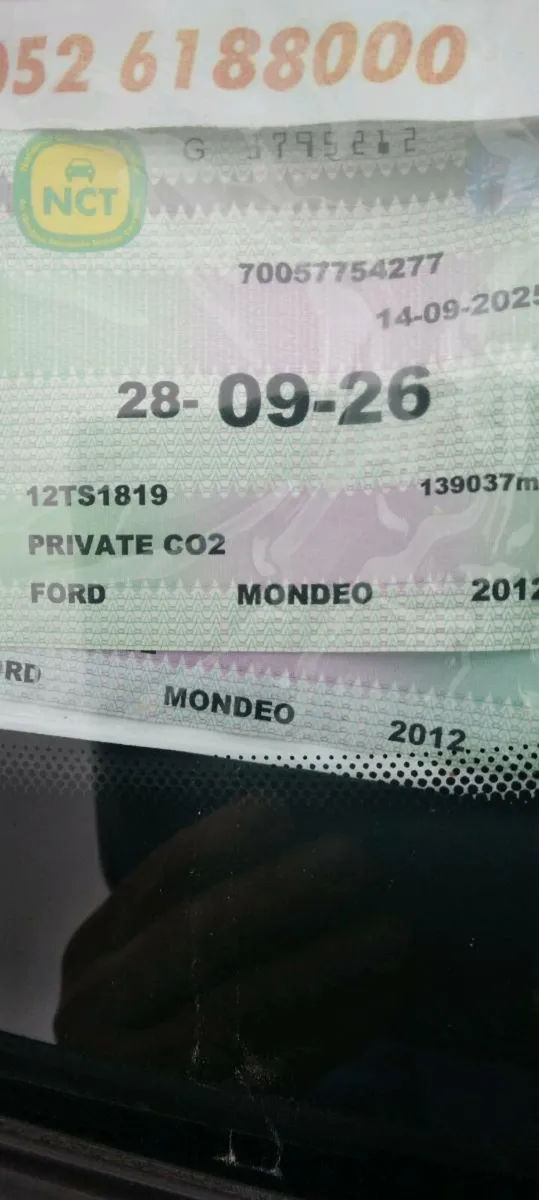 Mondeo 1.6 diesel 2012 nct 9/26.  2950e - Image 4