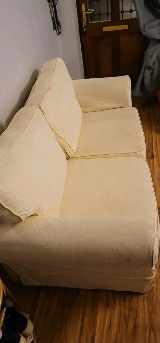 Two seater sofa and armchair - Image 1