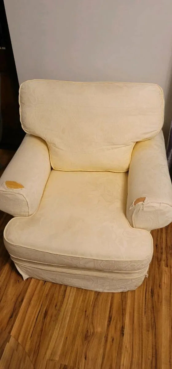 Two seater sofa and armchair - Image 2