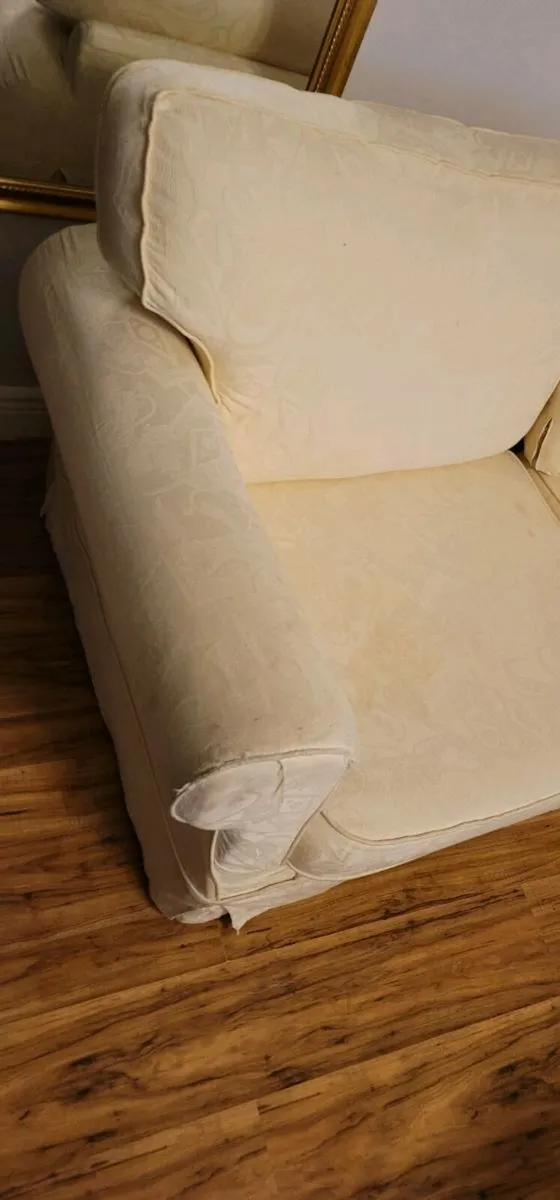 Two seater sofa and armchair - Image 3