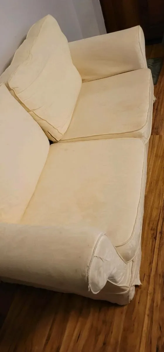 Two seater sofa and armchair - Image 4