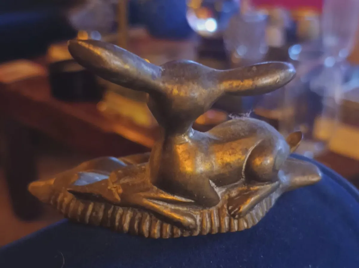 Brass ornament, deer, D18 post 6e - Image 3