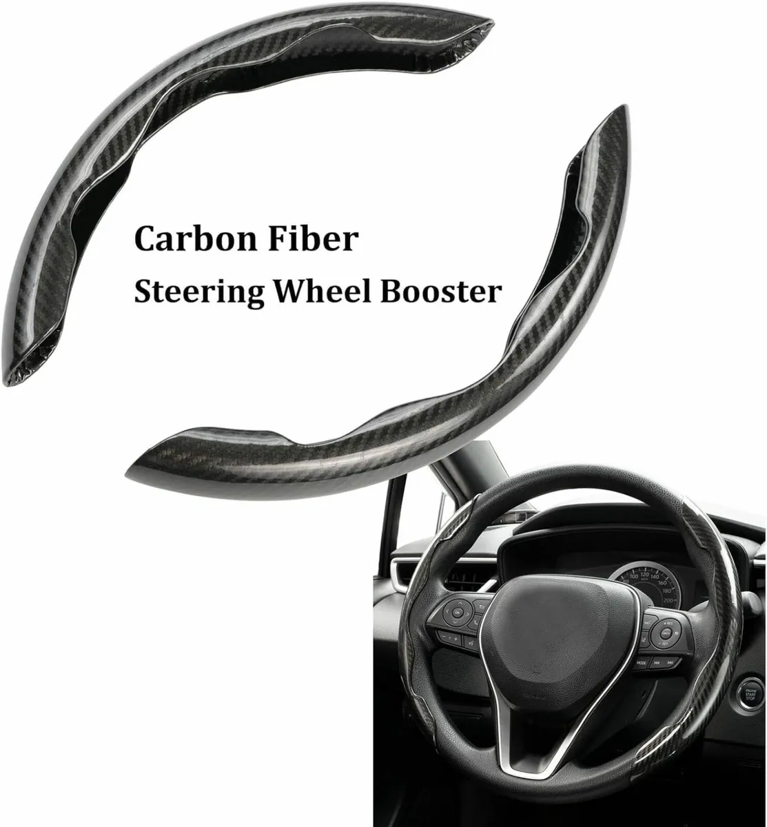 Carbon Fiber Car Steering Wheel Cover Universal Sp - Image 1