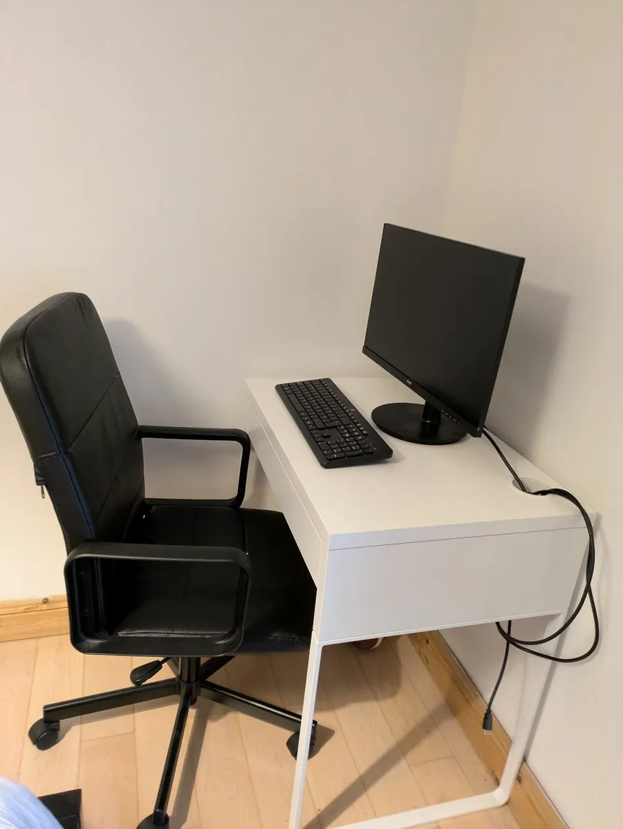 Desk and chair
