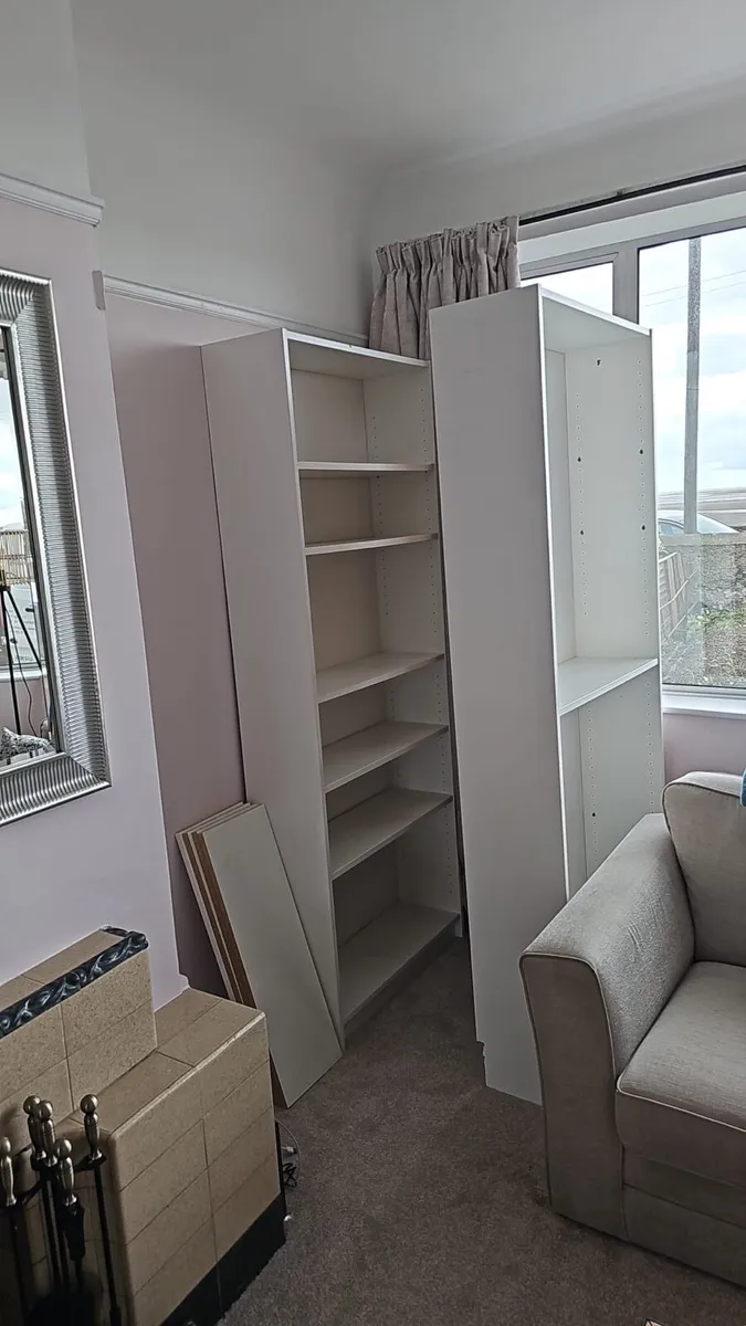 White Billy Bookcase x 2 - Image 3