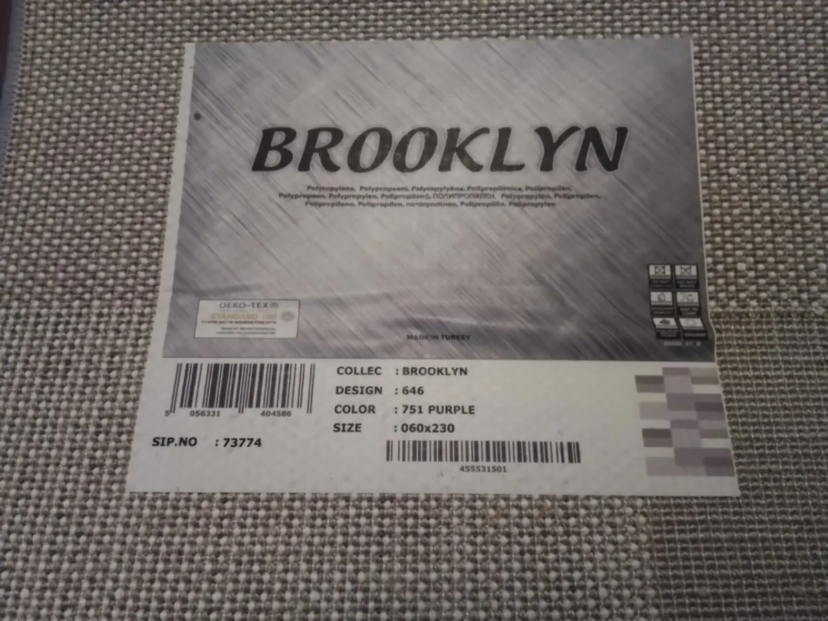 2 x Brand New Brooklyn Hallway Rugs/Runners - Purp - Image 2