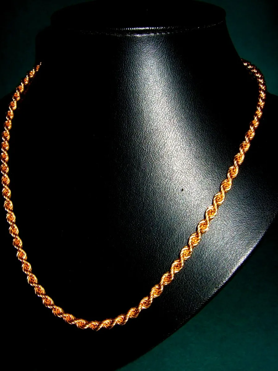 Vintage Hallmarked Substantial 9ct Gold Chain 20" - Image 4