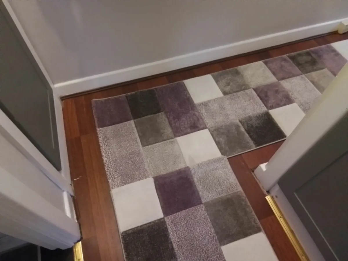 2 x Brand New Brooklyn Hallway Rugs/Runners - Purp - Image 3