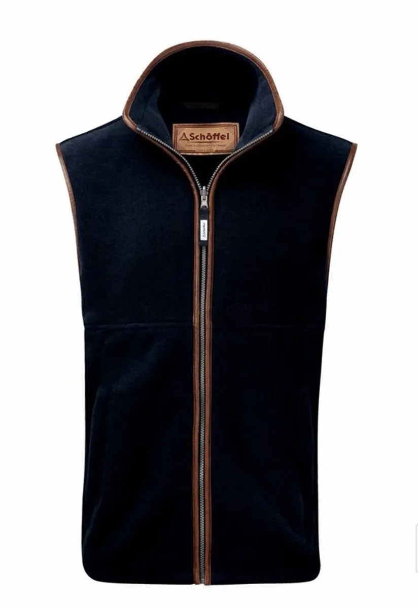 Schoffel Men's Oakham Fleece Gilet in Navy - Image 1