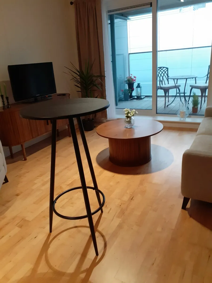 Tall Black Bar Table for kitchen - Image 2