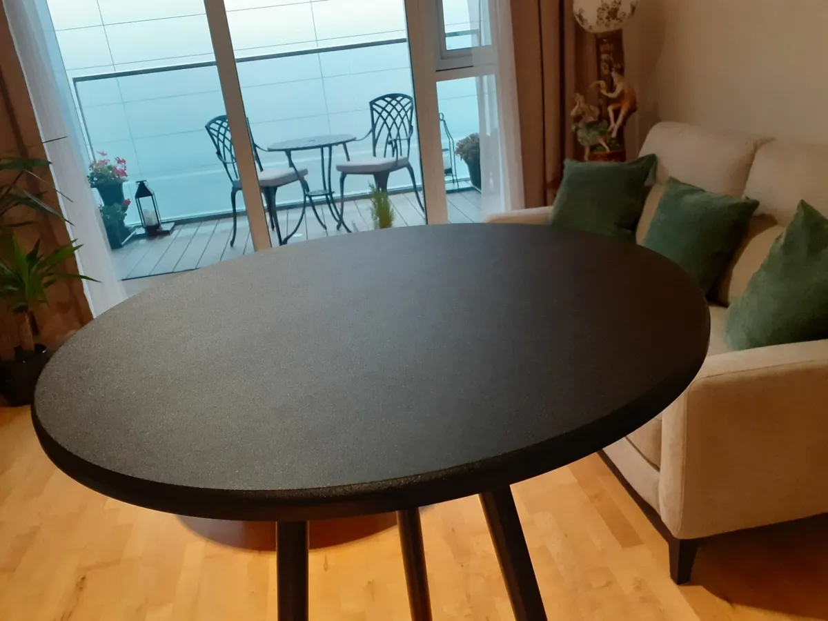 Tall Black Bar Table for kitchen - Image 3